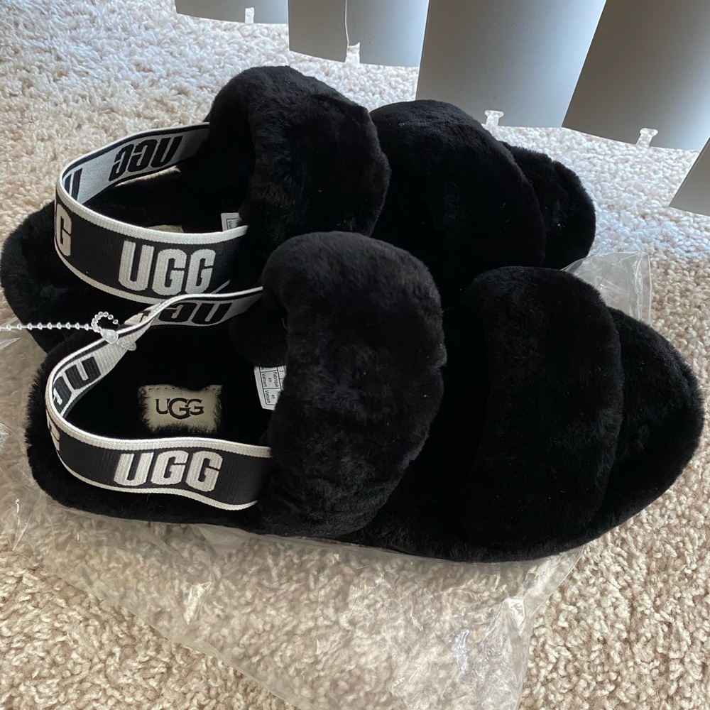 Black UGG slippers NEW